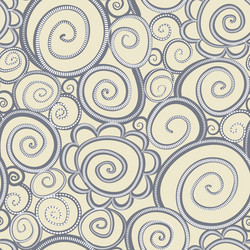 seamless abstract curly wave pattern vector