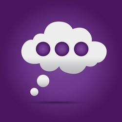 Unique realistic speech cloud bubble chat message vector