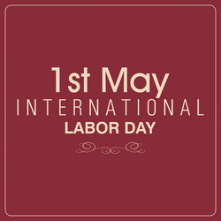 abstract labor day background with special objects vector image