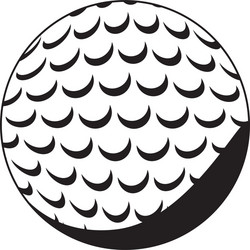 Golf Ball Icon - Sport Symbol Vector Image