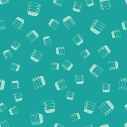 green server data web hosting icon isolated vector image