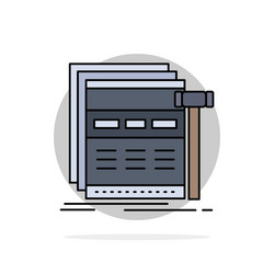 internet page web webpage wireframe flat color vector image