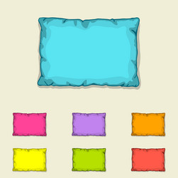 Colorful Pillow Set - Bed & Home Decor vector