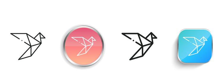 crane icon thin linear regular and button style vector image