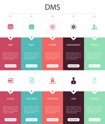 Dms infographic 10 option ui designsystem vector
