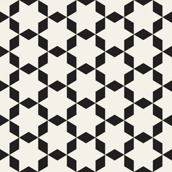 Seamless pattern repeating geometric elements vector