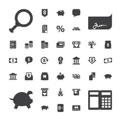 banking icons vector