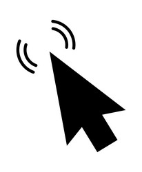 Click cursor set computer pointer hand and arrow vector