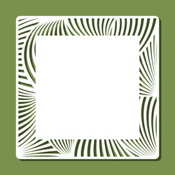 form with openwork edge vector image