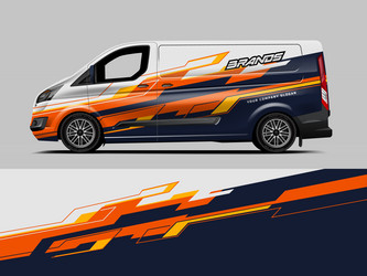 Speed Stripes Car Wrap Vector Image