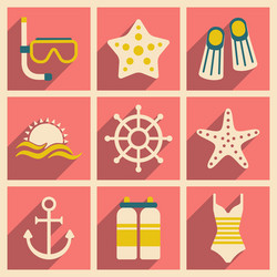 flat with shadow concept and mobile application vector image