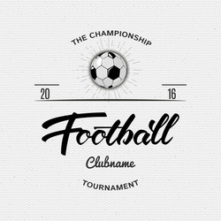 Football Soccer Badge Collection Vector Image