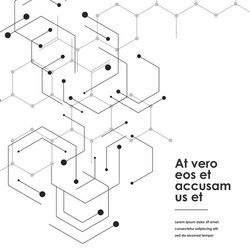 science network pattern with connecting lines vector image