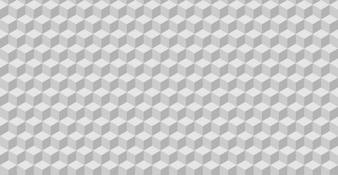 soft gray 3d cube pattern with isometric vector image