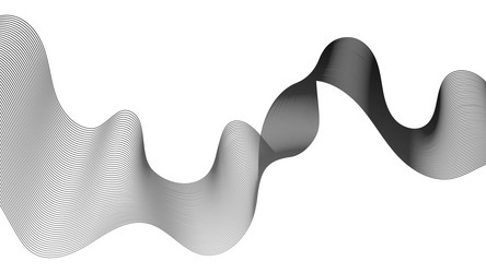 abstract backdrop with grey wave gradient lines vector image