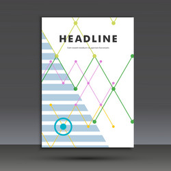 Abstract pattern of lines and circles title page vector