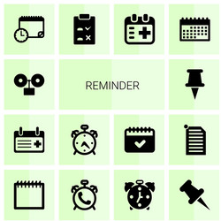 reminder icons vector