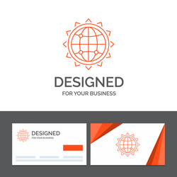 Business logo template for world globe seo vector