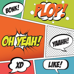 different pop art objects making a special vector image