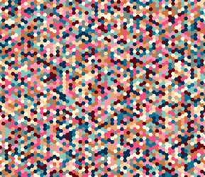 Abstract geometric hexagonal colorful vector