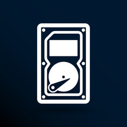 icon backup network file harddisk hdd record vector image