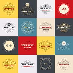 programmer coder glasses html markup language vector image