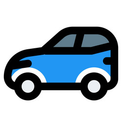 Compact car medium or small family vehicle Vector Image