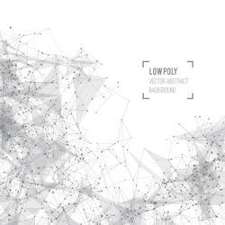Dynamic Mesh Network Background vector image