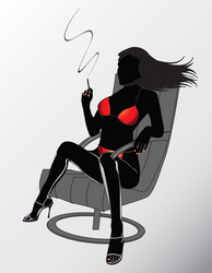 Smoking Sexy Cigarette Vector Images (over 190)