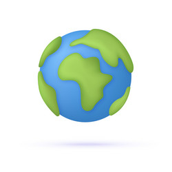 Eco planet icon cartoon style Royalty Free Vector Image