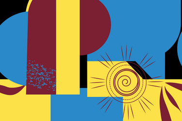 abstract background withe various lines andfiguras vector image