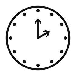 clock two icon for scheduling and reminders vector image