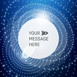 round frame with place for text lattice structure vector image