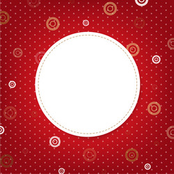 Abstract Red Background with Speech Bubbles vector image