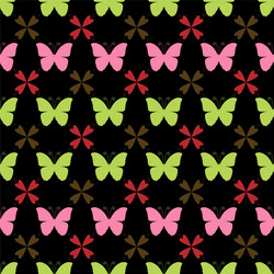 Seamless pattern with butterflies stylish vector