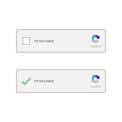 captcha i am on a robot computer code vector image