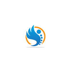 Abstract wing fly logo Royalty Free Vector Image