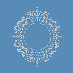 floral frame with copy space for text vector image