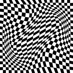 Distorted Checkerboard Pattern vector image