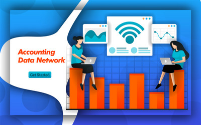 internet and wifi networks make it easy vector image