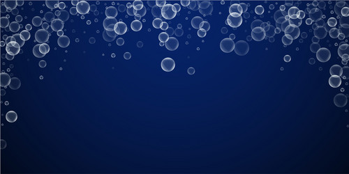 Random soap bubbles abstract background blowing b vector