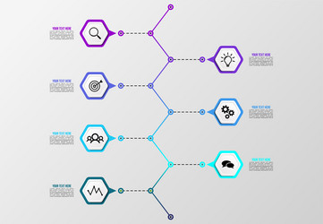 infographic design template with options steps vector image