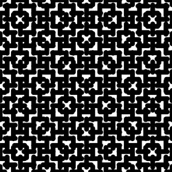 seamless pattern of squares in black on a white vector image