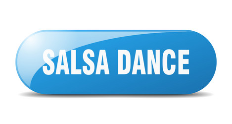 Salsa dance button sign key push vector