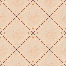 seamless pattern with symbols from aztec codices vector image
