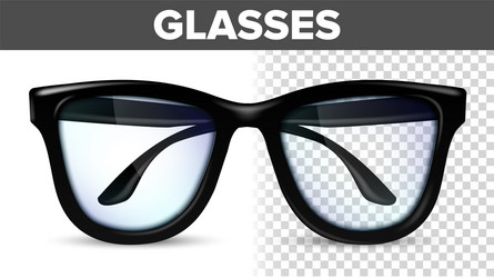 Man male glasses black classic eyewear vector