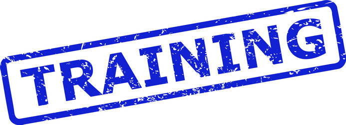 training seal with corroded texture and rounded vector image