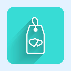 White line please do not disturb with heart icon vector