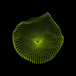 3D Lattice Network Structure vector image