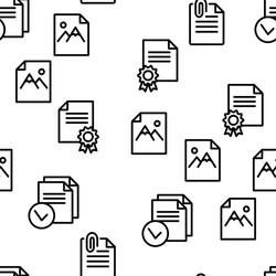 digital computer documents file seamless vector image